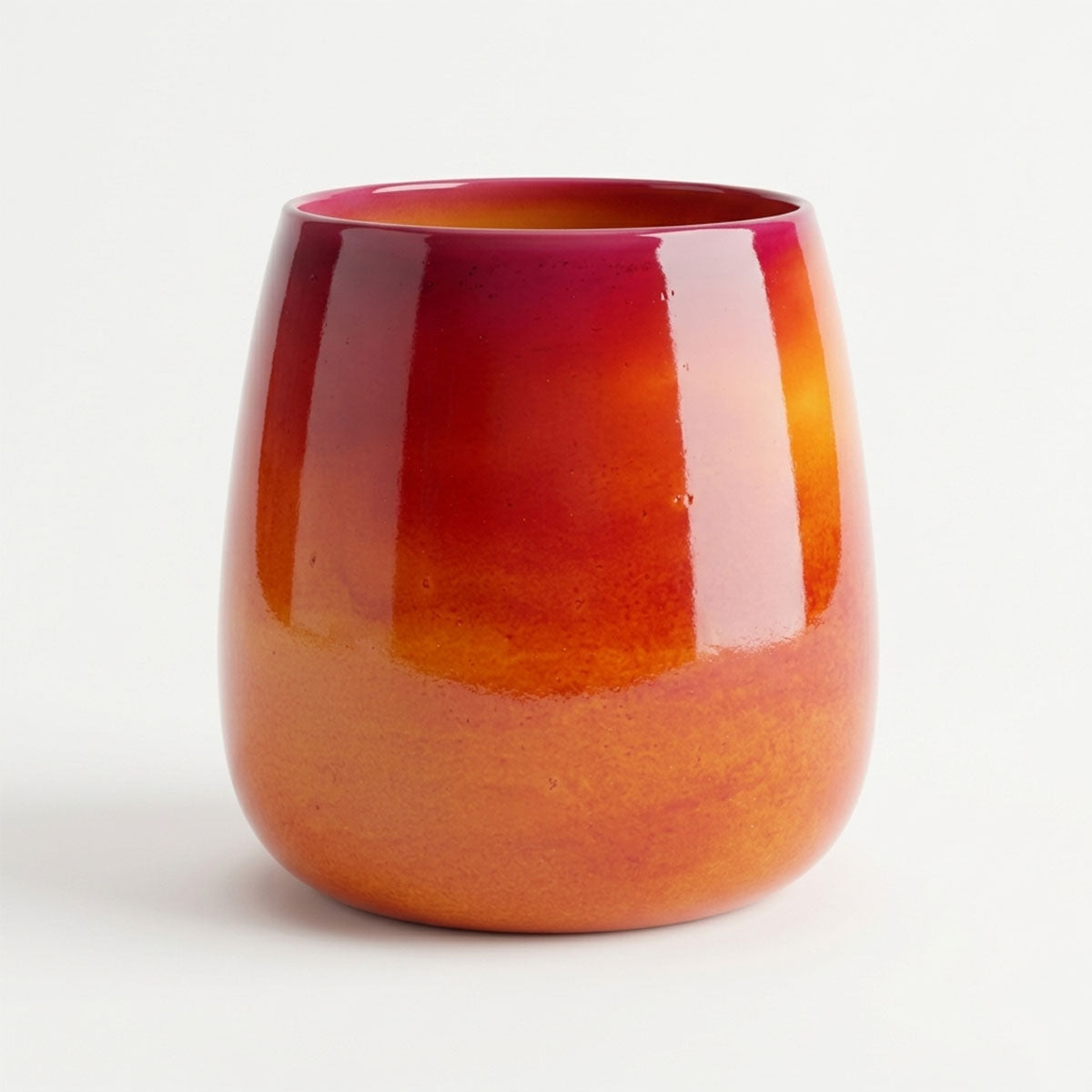 Swirl Vaas Oranje / Rood