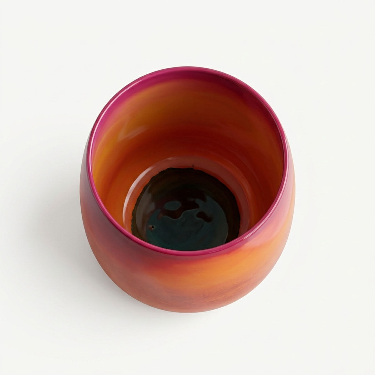 Swirl Vaas Oranje / Rood