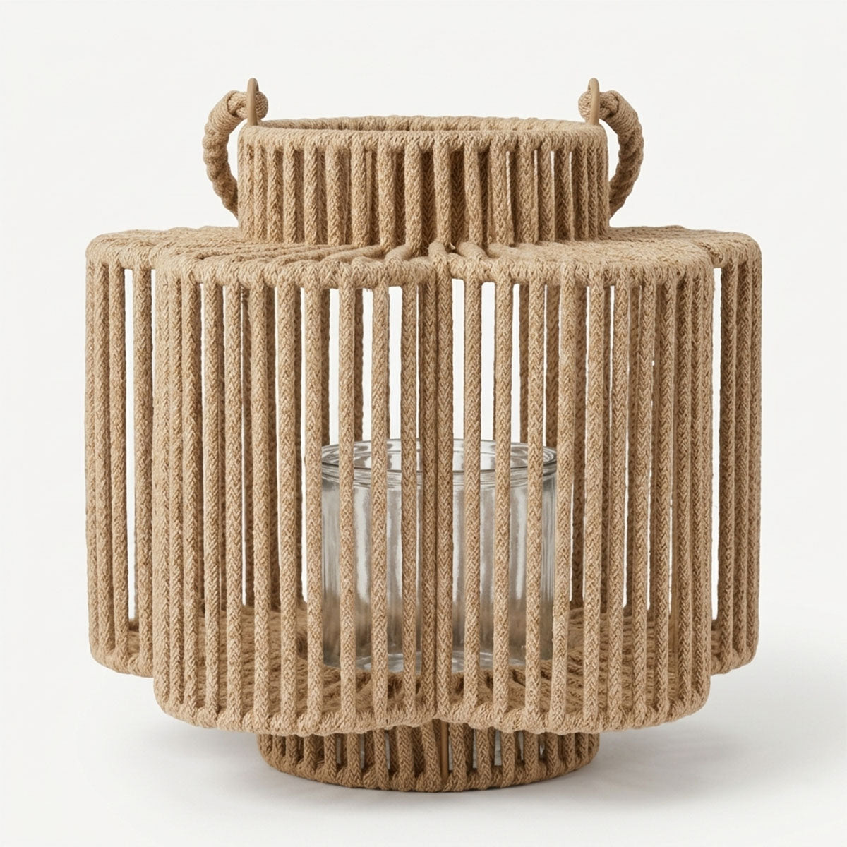 Cruz Windlicht Bloem Beige