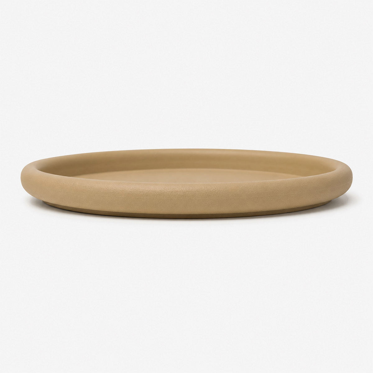 Matteus Japandi Dienblad Metaal - Crème - Ø 33,5 x H 3 cm