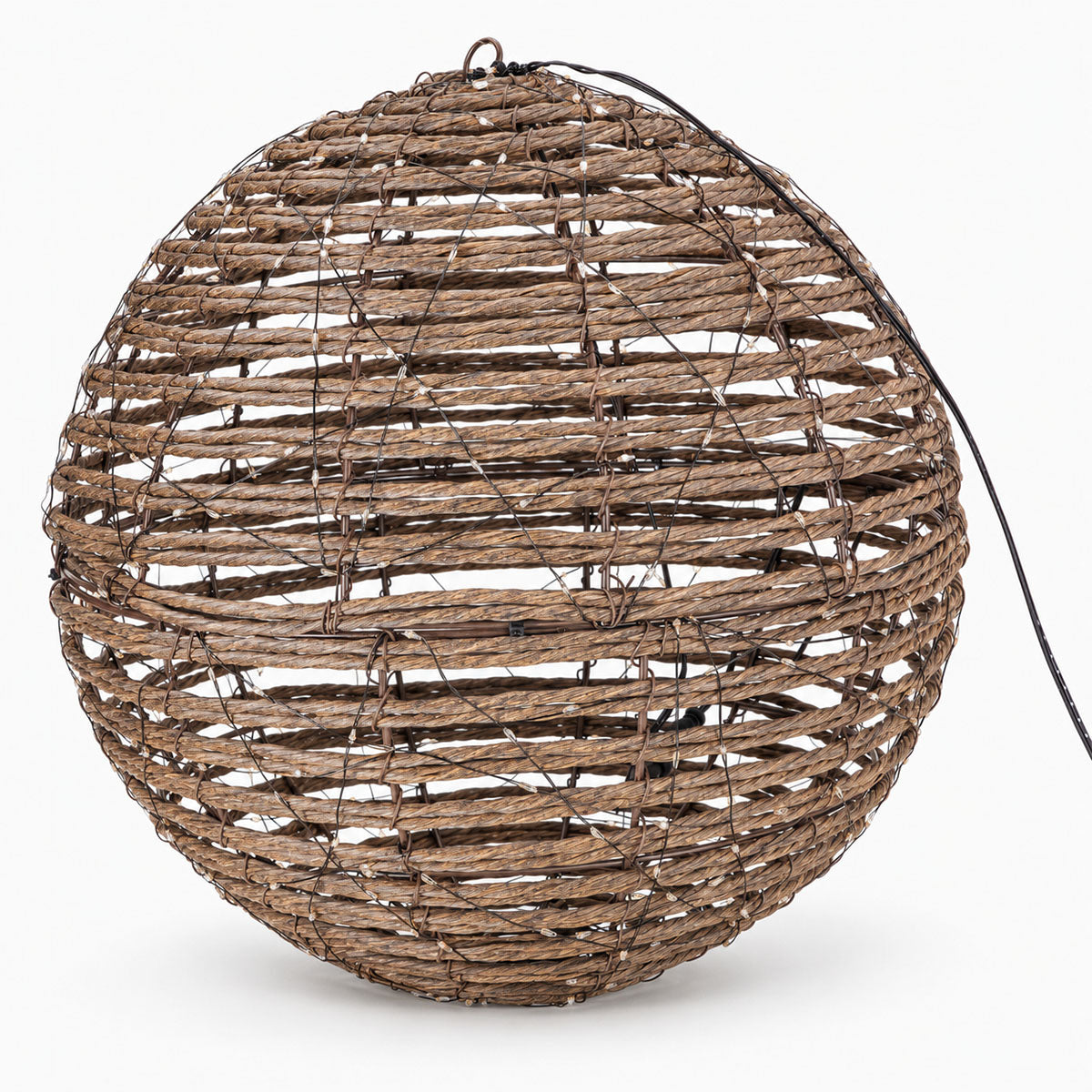 Verlichte LED Bal Kunststof - Bruin - Ø 25 cm