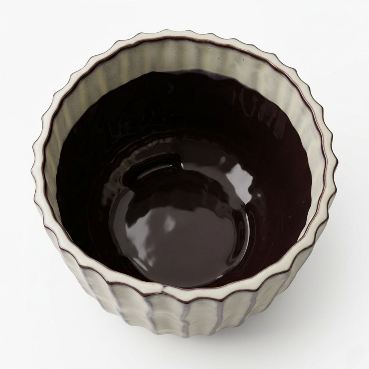 Wormiston Plantenpot Wit / Bruin
