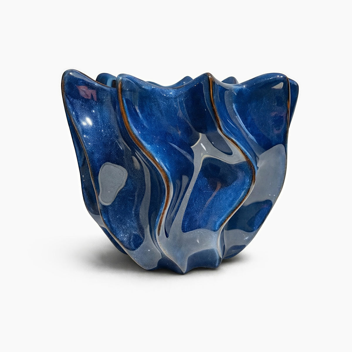 Shigay Plantenpot Keramiek - Blauw - ⌀ 20 cm