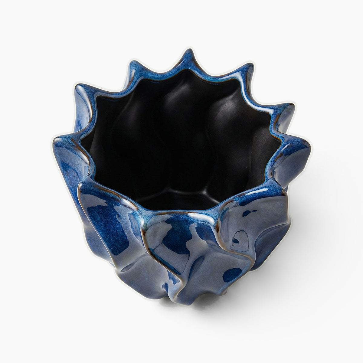 Shigay Plantenpot Keramiek - Blauw - ⌀ 20 cm