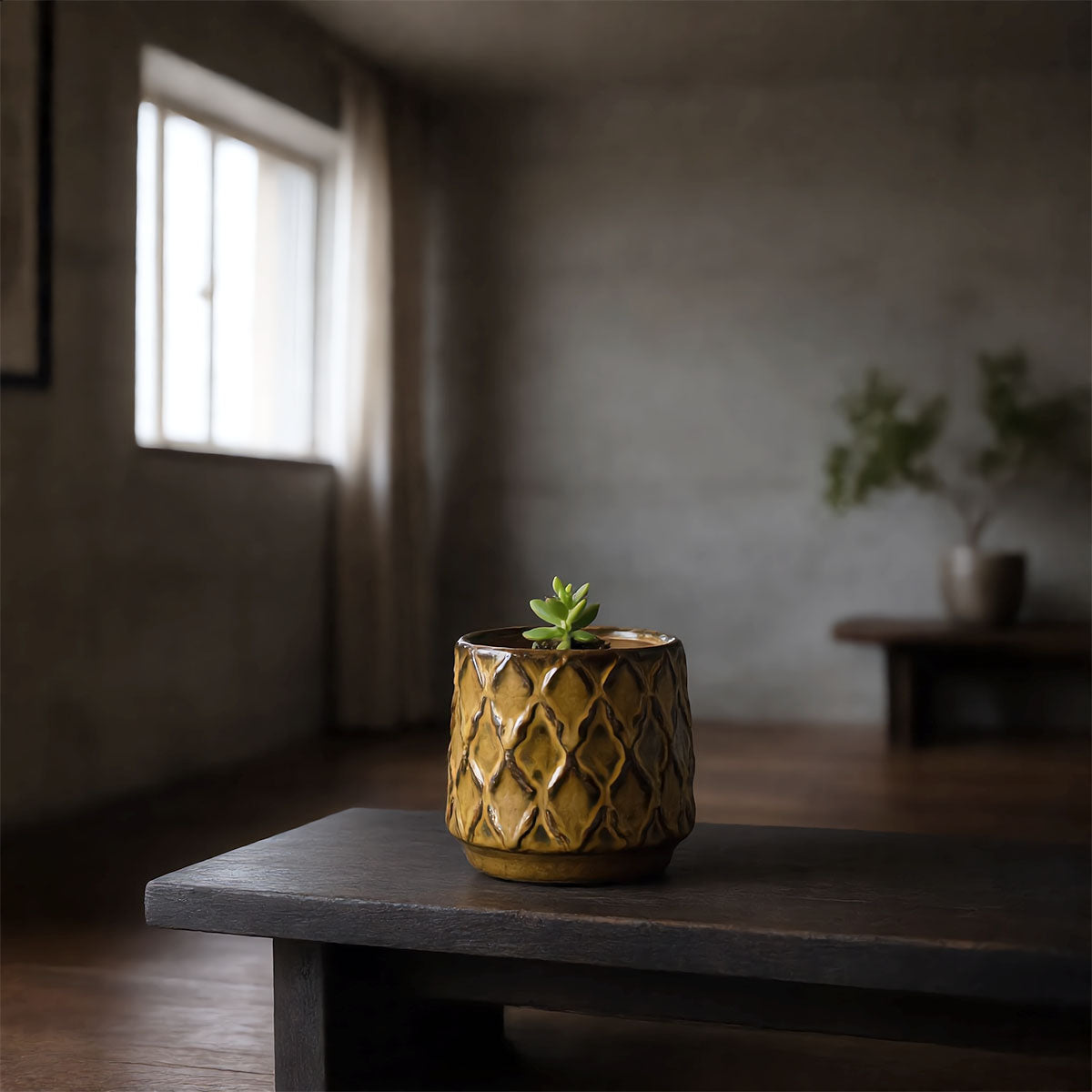 Zaria Plantenpot Bruin S