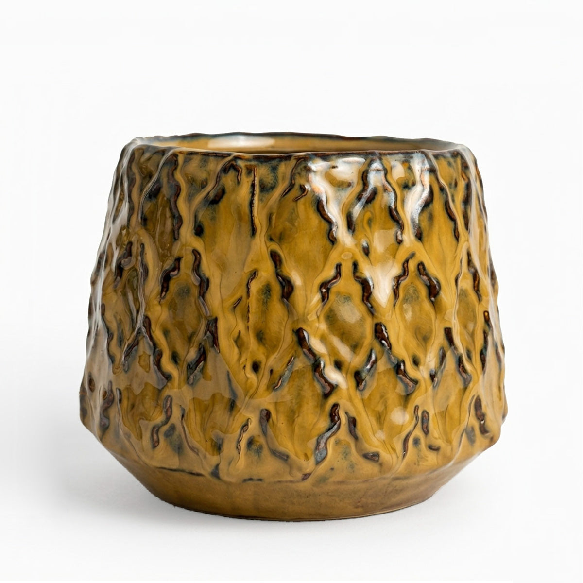 Zaria Plantenpot Bruin M