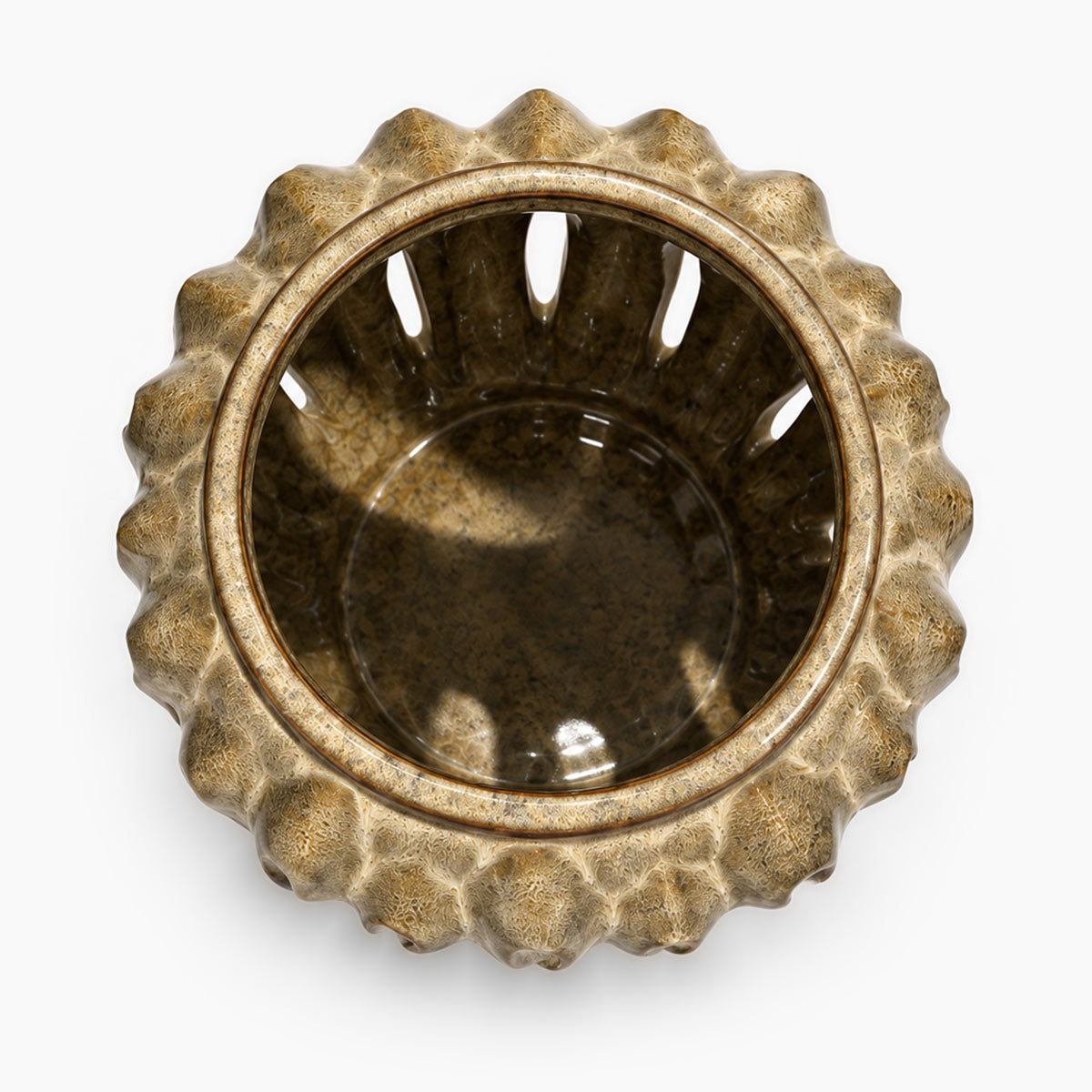 Alain Kandelaar Aardewerk - Beige/Bruin - ⌀ 19 cm