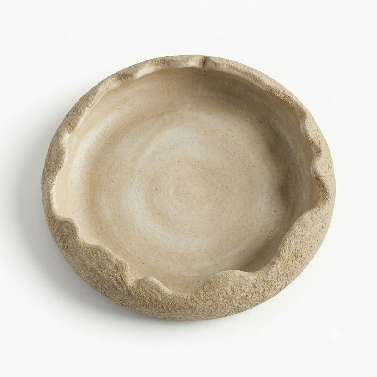 Arc Schaal Aardewerk - Beige - ⌀ 30 x H 5 cm