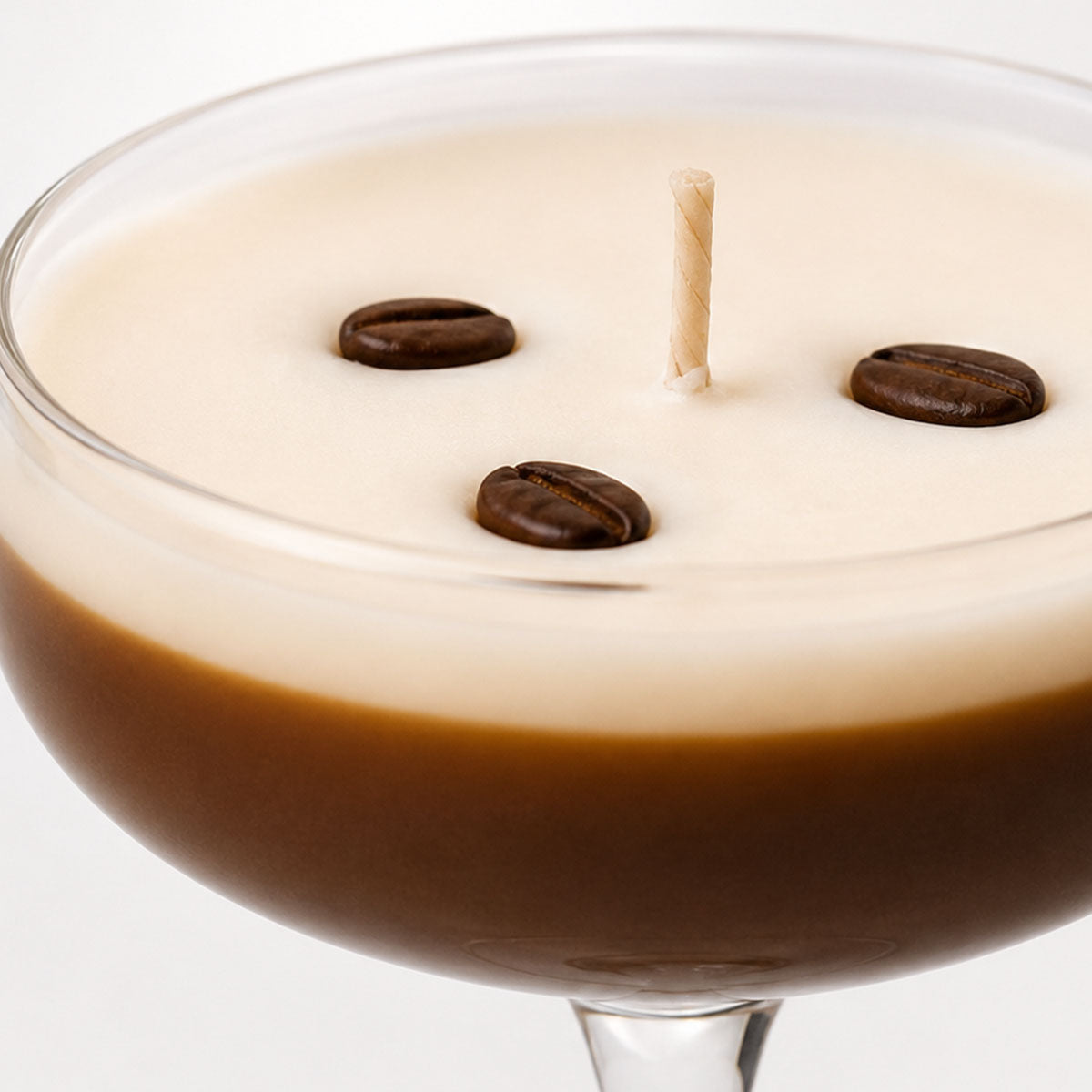 Espresso Martini Cocktail Kaars - Bruin - H 15,5 cm