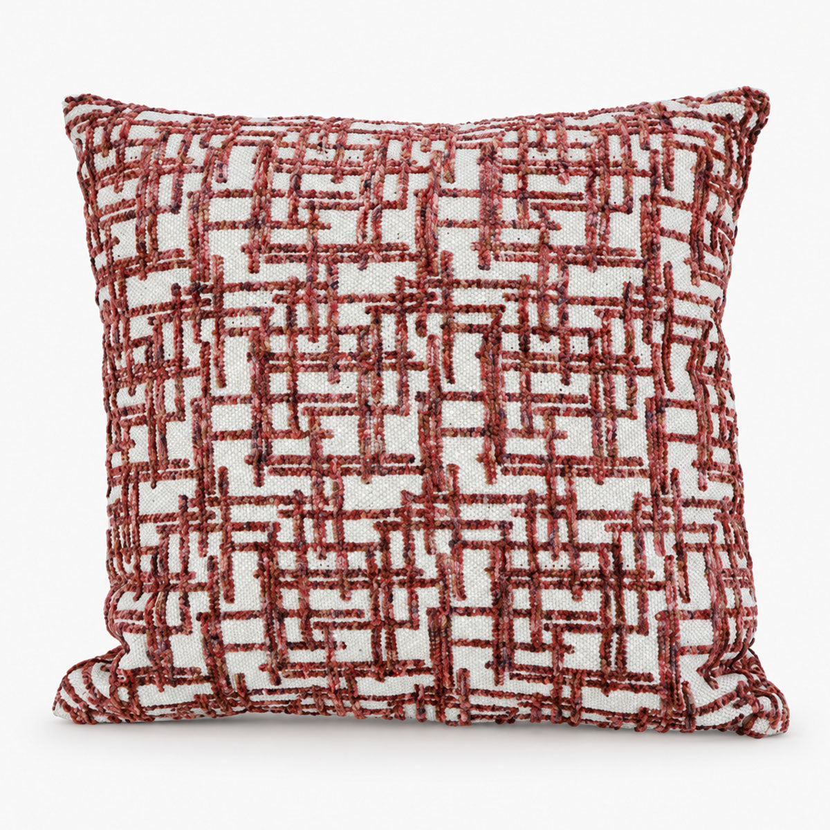 Chloe Sierkussen Katoen - Bordeaux/Crème - L 45 x B 45 cm