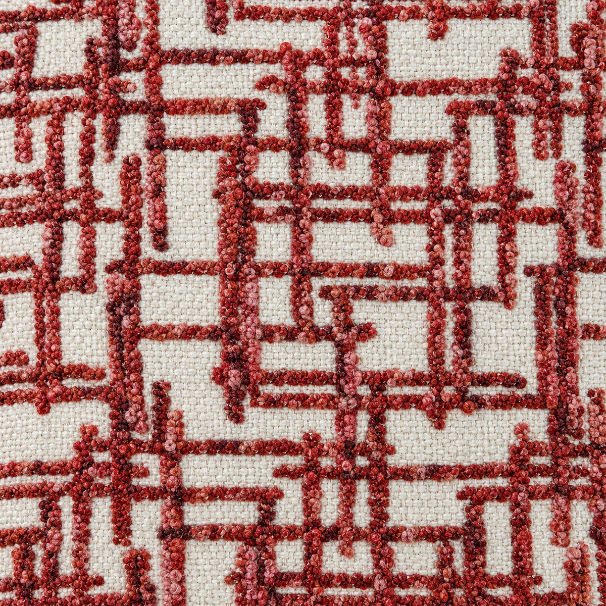Chloe Sierkussen Katoen - Bordeaux/Crème - L 45 x B 45 cm