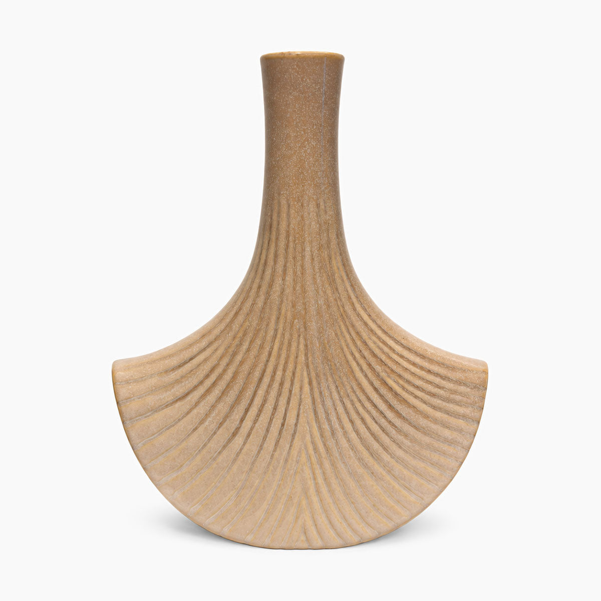 Cream Vaas Keramiek - Beige - H 33 cm