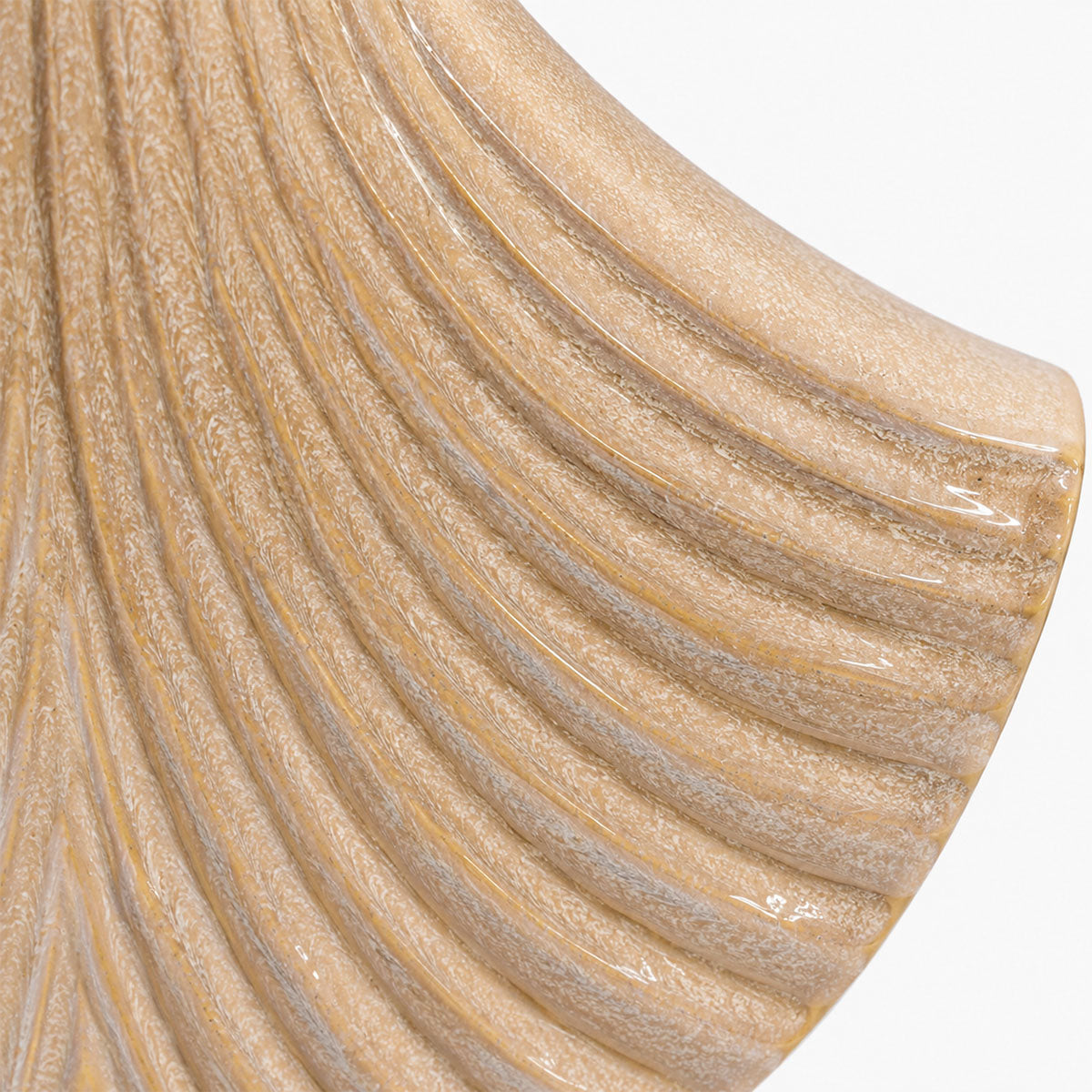 Cream Vaas Keramiek - Beige - H 33 cm