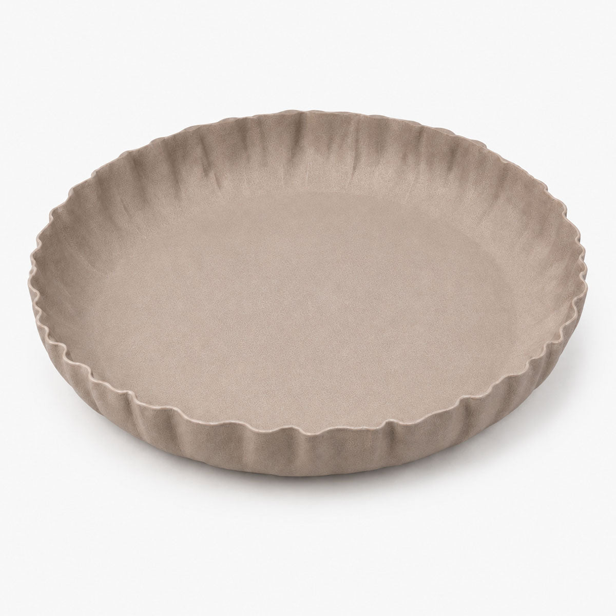Dusan Schaal Golvende Rand Metaal - Bruin - ⌀ 39 cm
