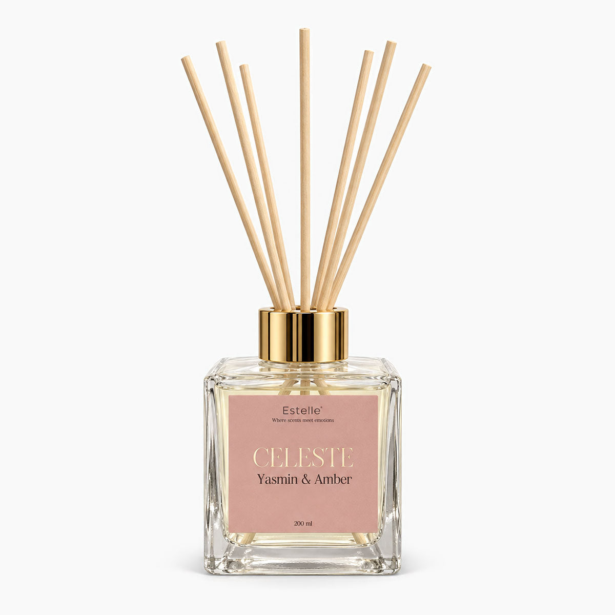 Estelle - Celeste Geurstokjes - Yasmin & Amber - 200 ml