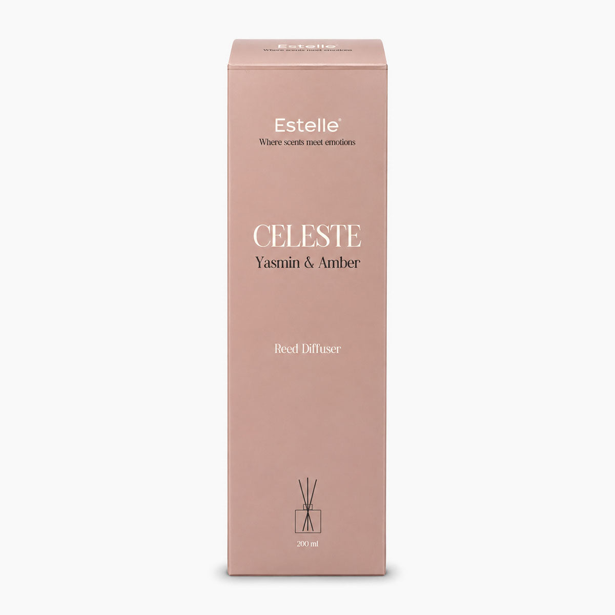 Estelle - Celeste Geurstokjes - Yasmin & Amber - 200 ml