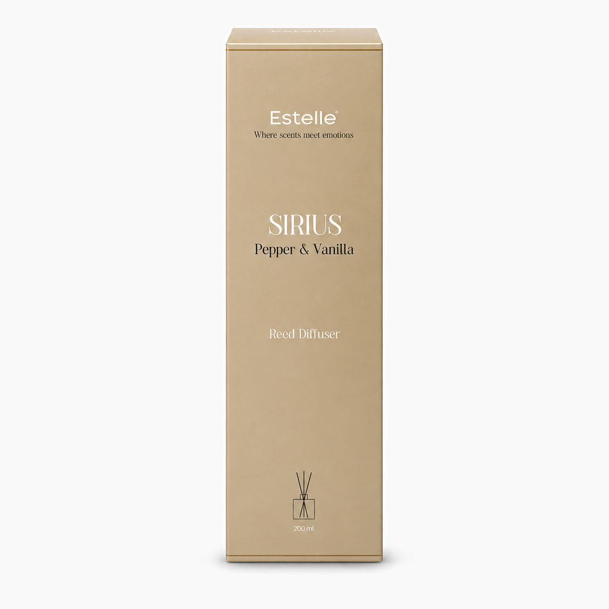 Estelle - Sirius Geurstokjes - Pepper & Vanille - 200 ml