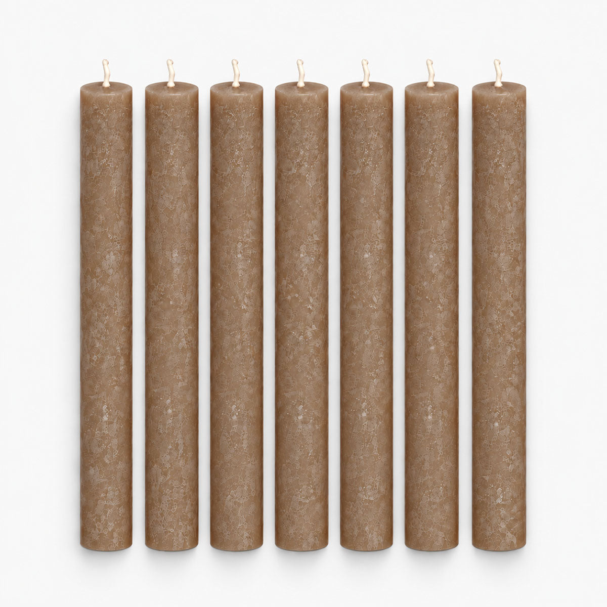Home Society Dinerkaarsen - Bruin - 7 stuks