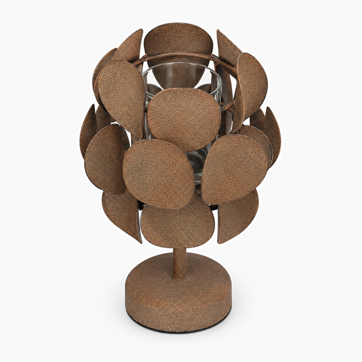 Anica Kandelaar Roest Metaal - Bruin - H 24 cm
