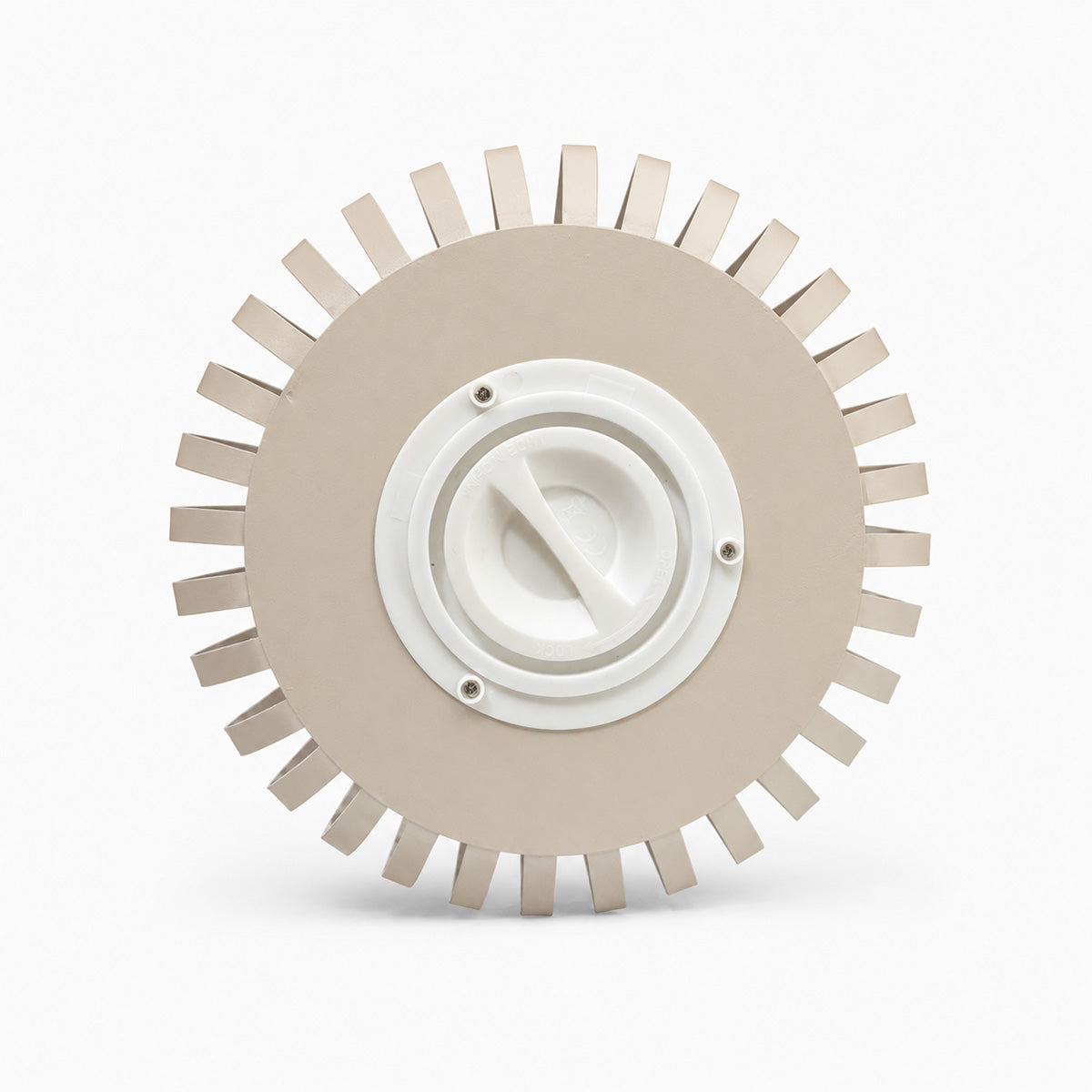 Lydia LED Windlicht Metaal - Crème - ⌀ 20 x H 22 cm