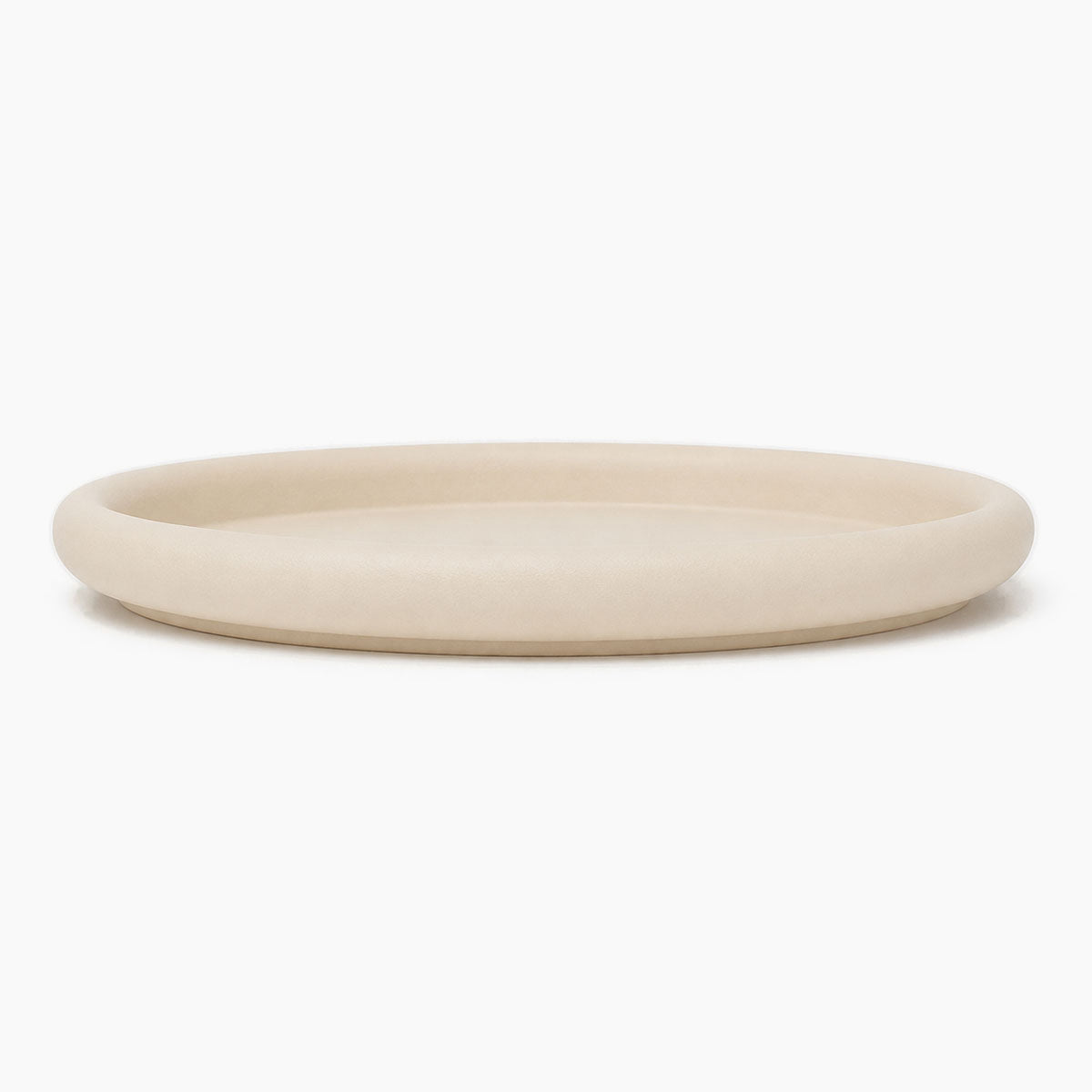 Matteus Japandi Dienblad Metaal - Crème - Ø 33,5 cm