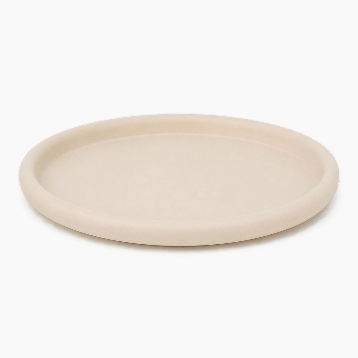 Matteus Japandi Dienblad Groot Metaal - Crème - ⌀ 39 cm