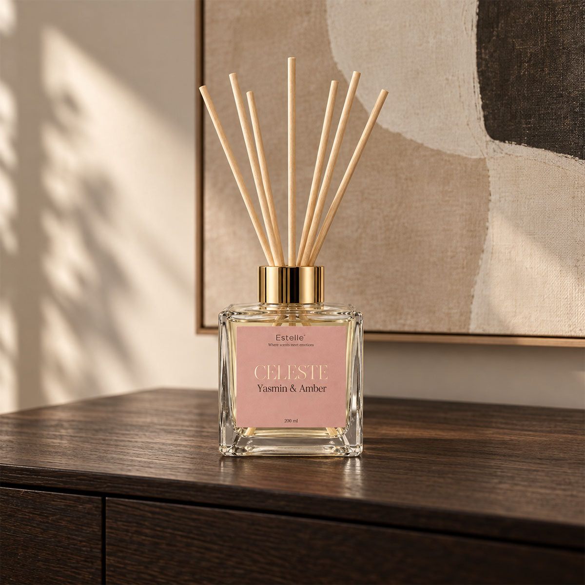 Estelle - Celeste Geurstokjes - Yasmin & Amber - 200 ml