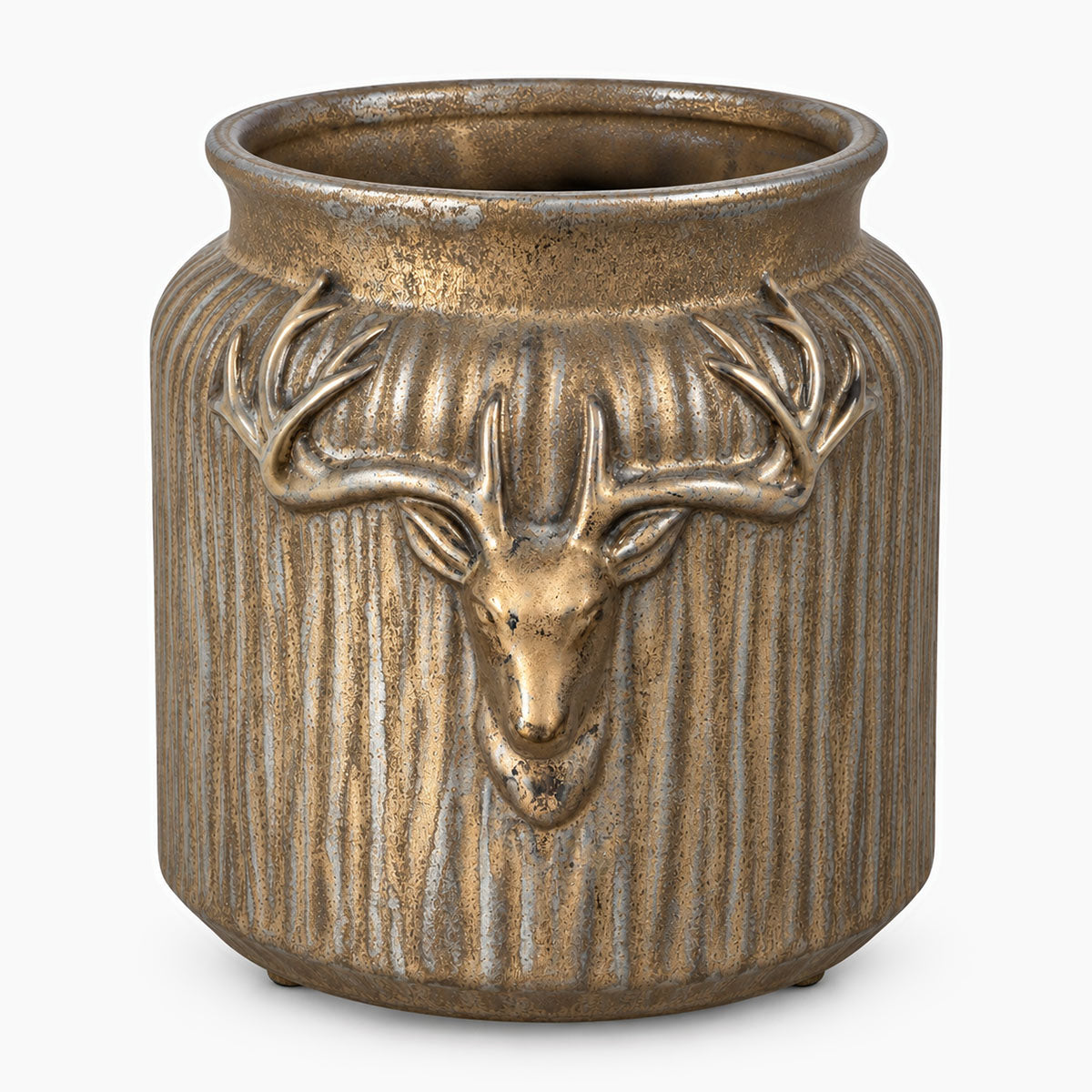Hert Pot Keramiek - Brons - ⌀ 21 cm