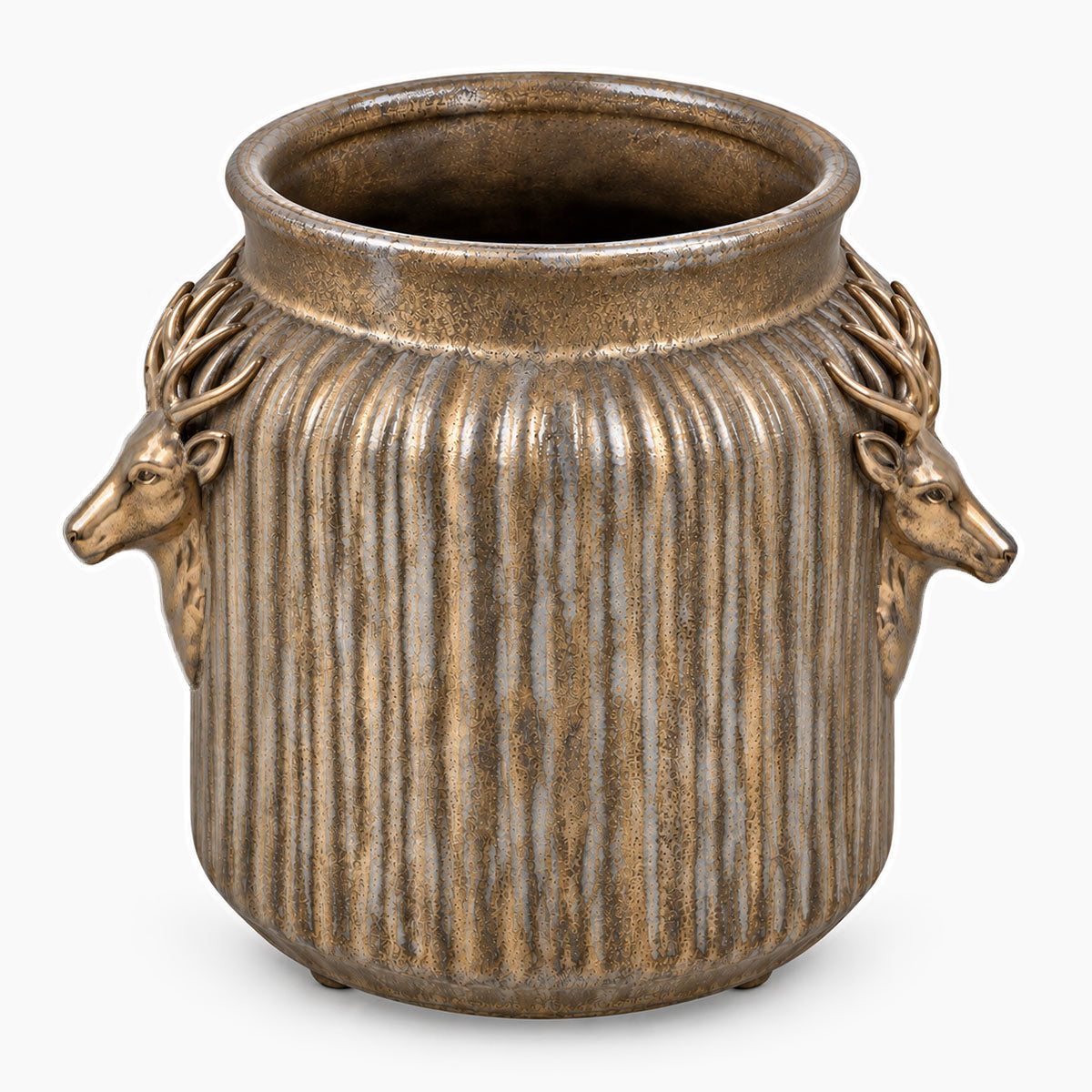 Hert Pot Keramiek - Brons - ⌀ 21 cm