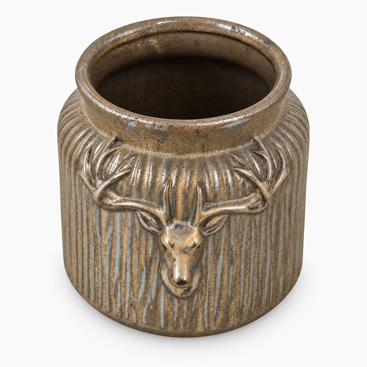 Hert Pot Keramiek - Brons - ⌀ 21 cm