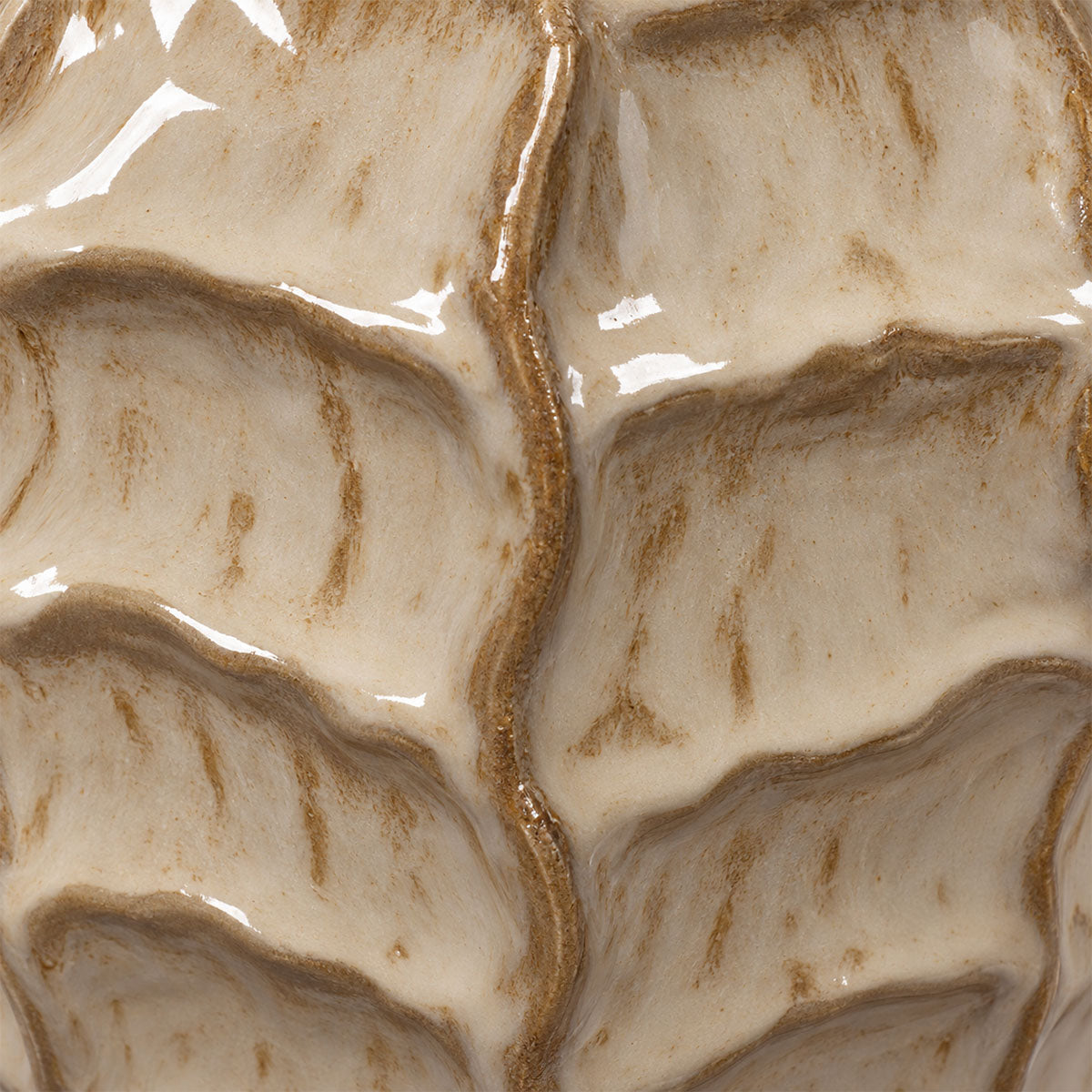 Rialto Vaas Keramiek - Beige - H 30 cm