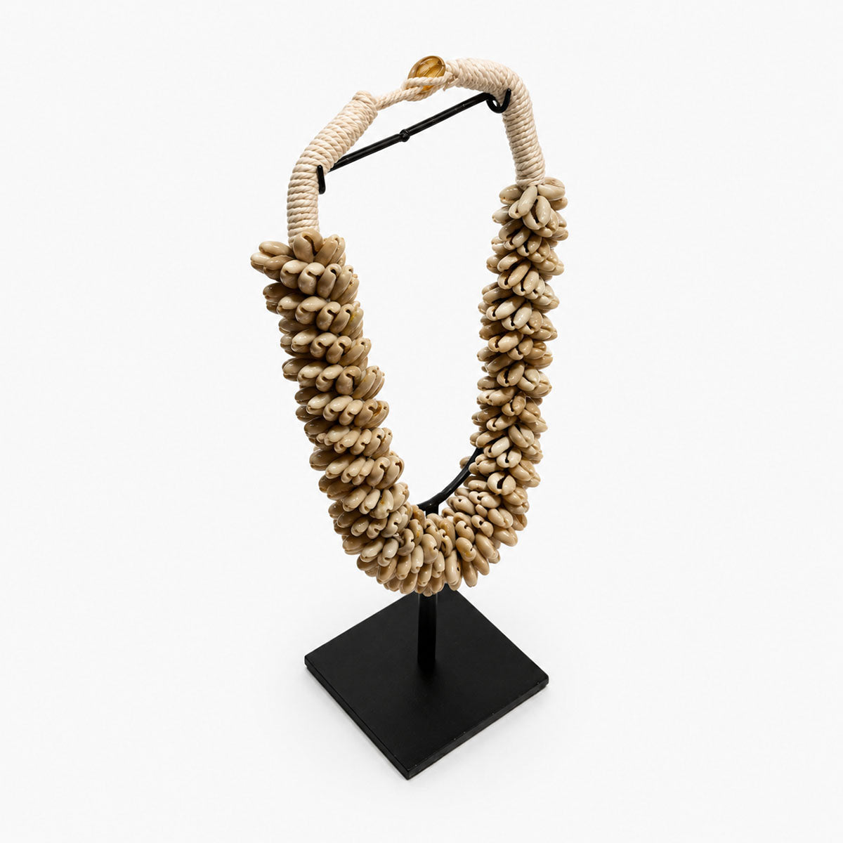 Schelpenketting op Standaard - Beige/Wit - H 32 cm