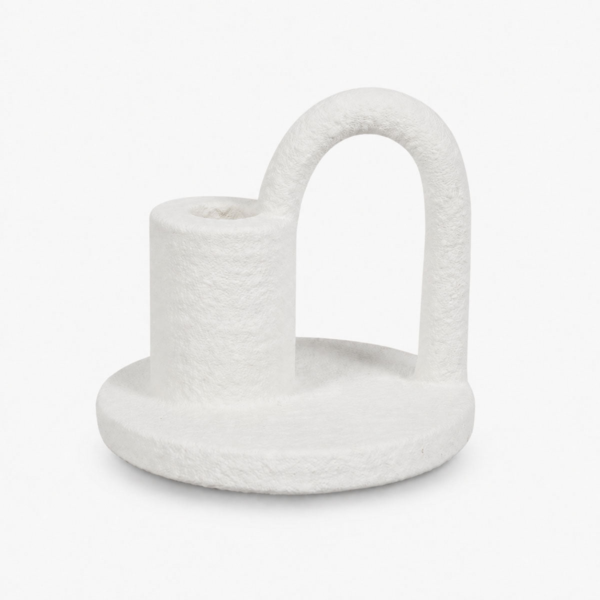 Sconce Kandelaar Keramiek - Wit - ⌀ 13 x H 12 cm