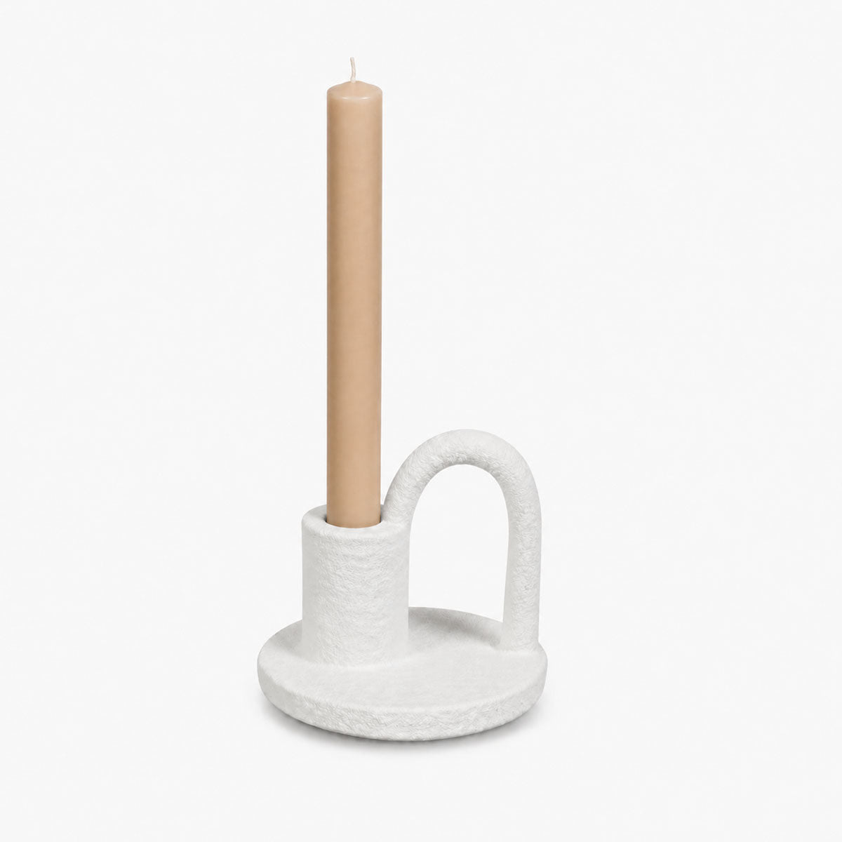 Sconce Kandelaar Keramiek - Wit - ⌀ 13 x H 12 cm