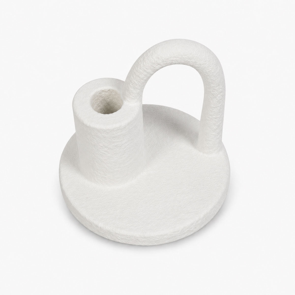Sconce Kandelaar Keramiek - Wit - ⌀ 13 x H 12 cm
