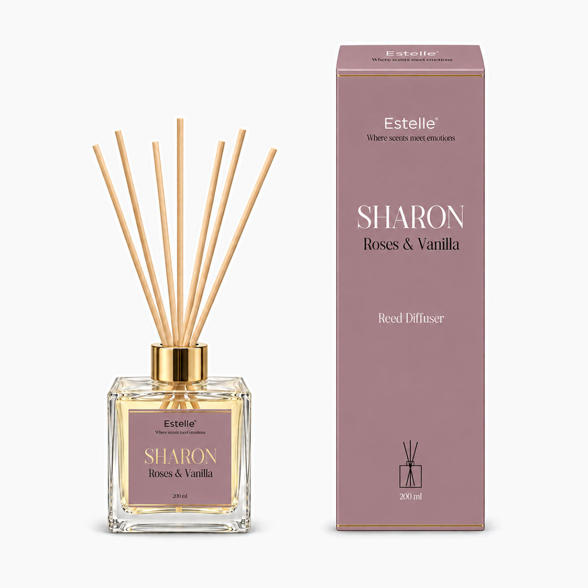Estelle - Sharon Geurstokjes - Roses & Vanilla - 200 ml