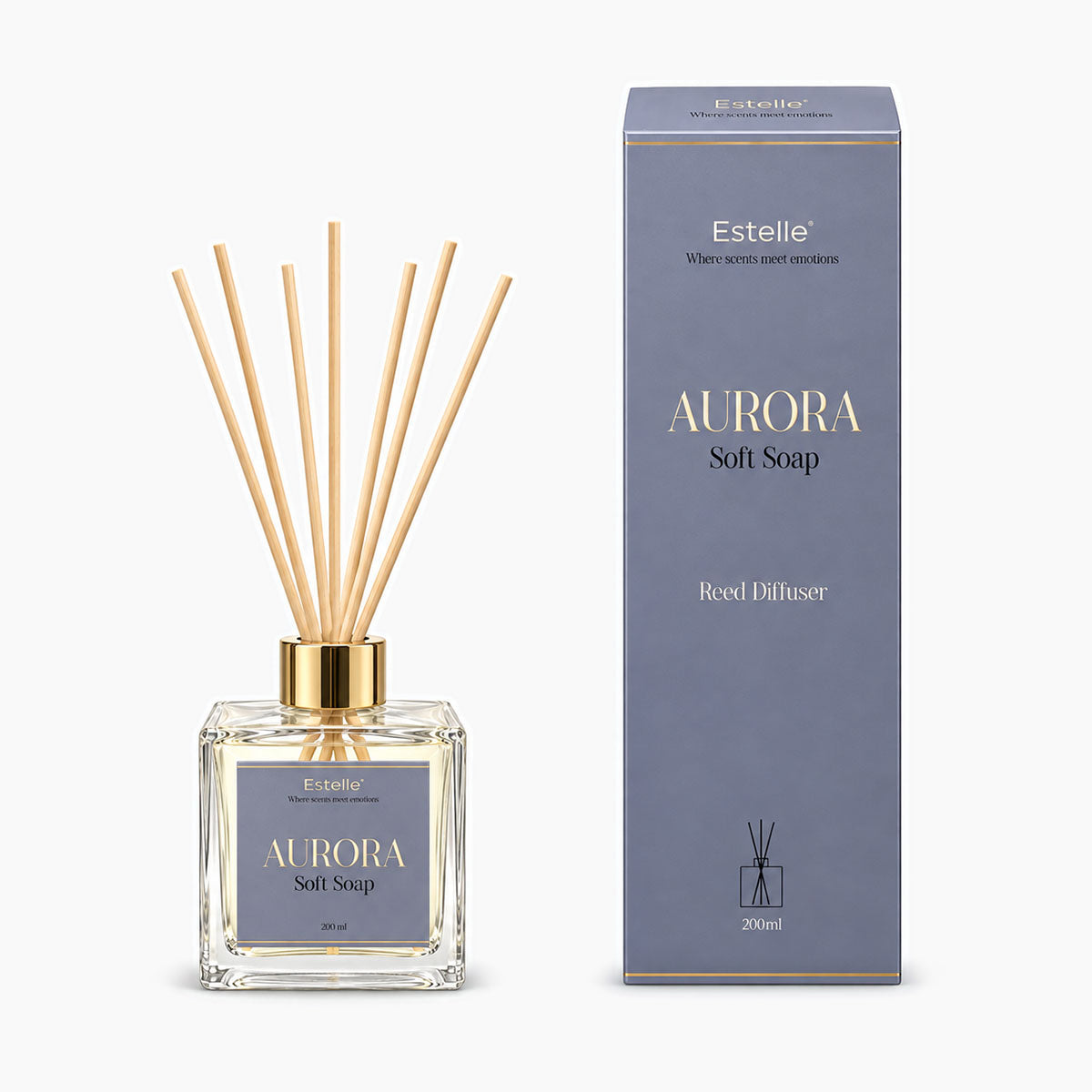 Estelle - Aurora Geurstokjes - Soft Soap - 200 ml