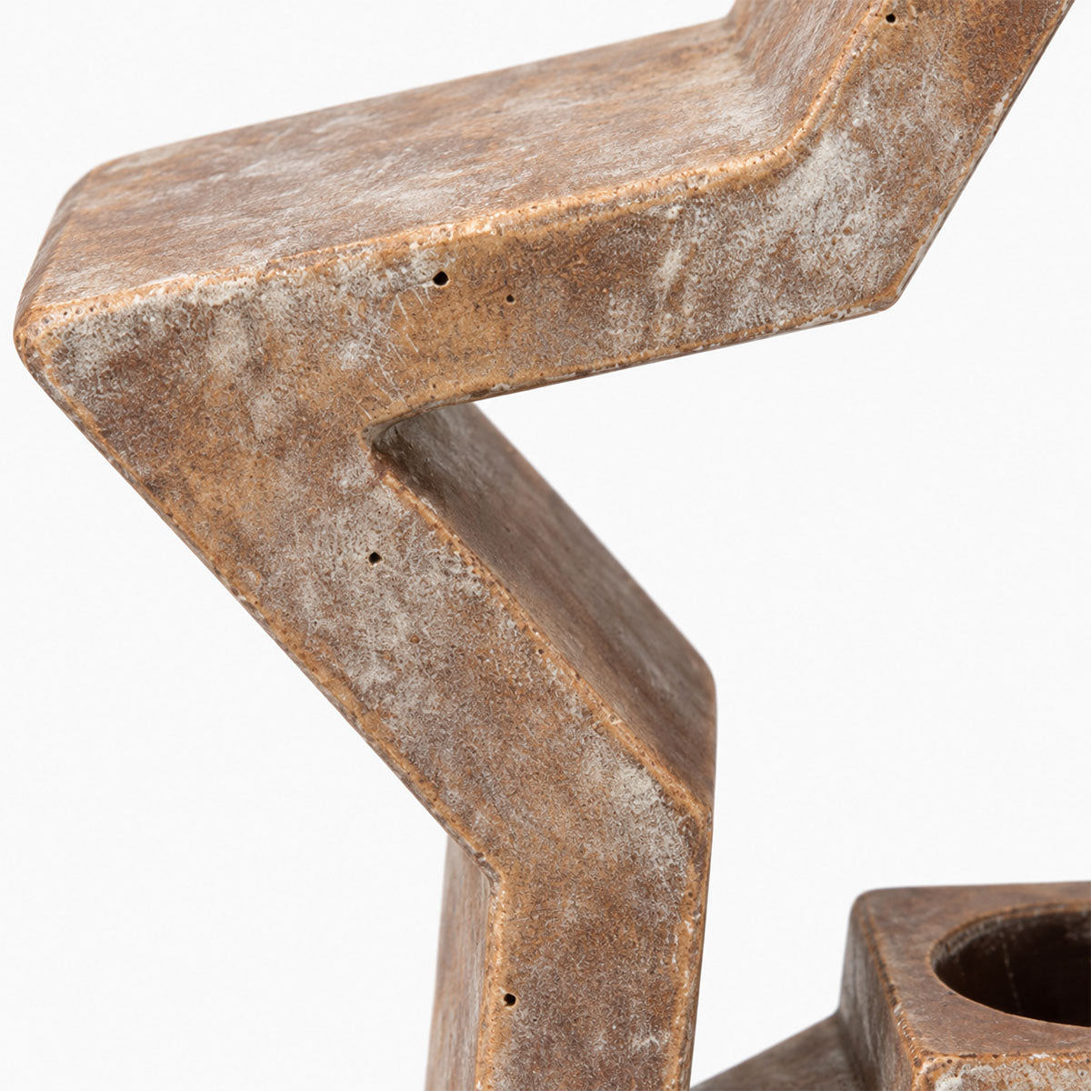 Ster Kandelaar Robuust Beton - Brons - H 24 cm