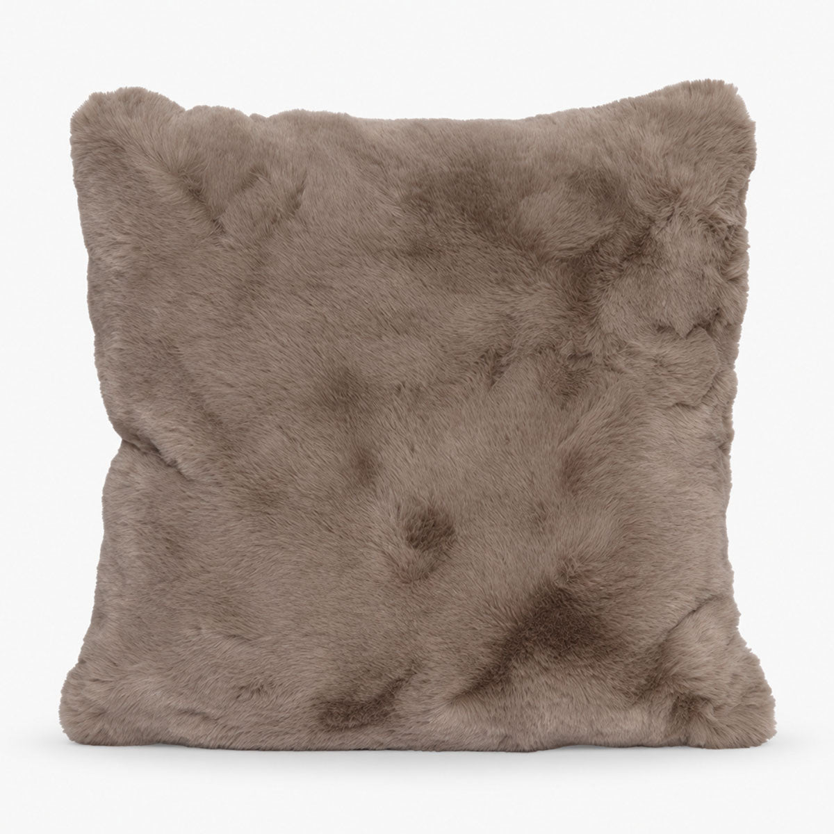Cosy Sierkussen Imitatiebont - Taupe/Bruin - L 45 x B 45 cm