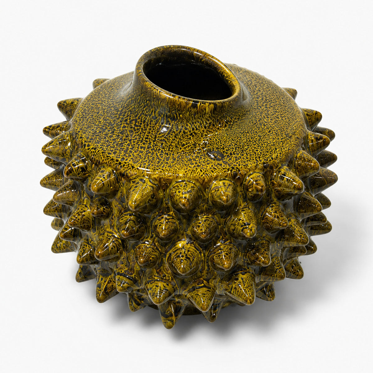 Spike Vaas Keramiek - Groen - ⌀ 24,5 cm