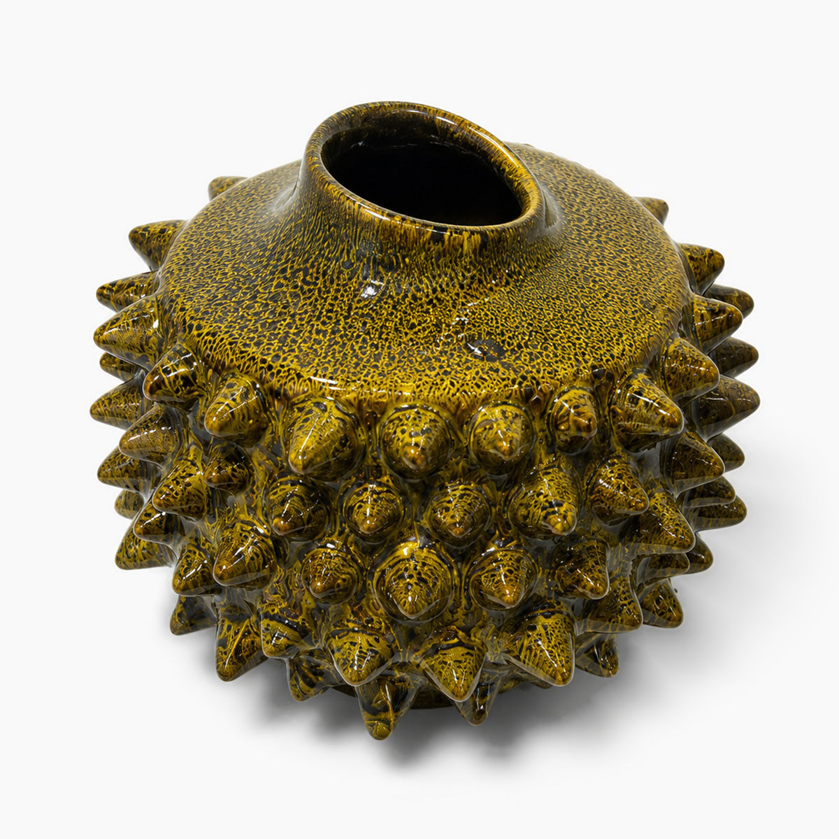 Spike Vaas Keramiek - Groen - ⌀ 24,5 cm