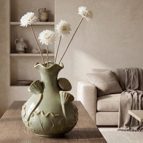 Lotus Vaas Pistache Groen