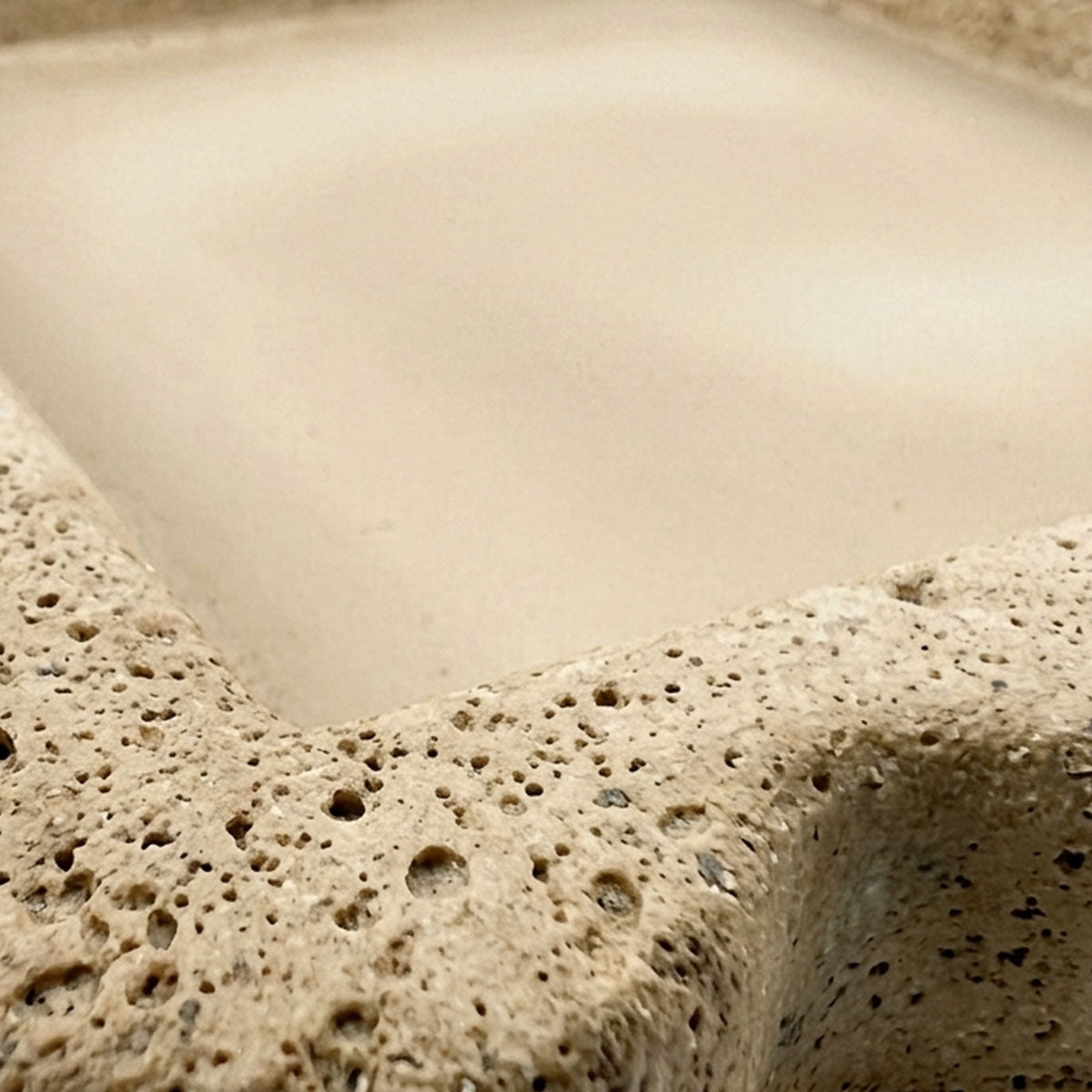 Kartel Dienblad Aardwerk - Beige - L 26 x B 26 x H 3 cm