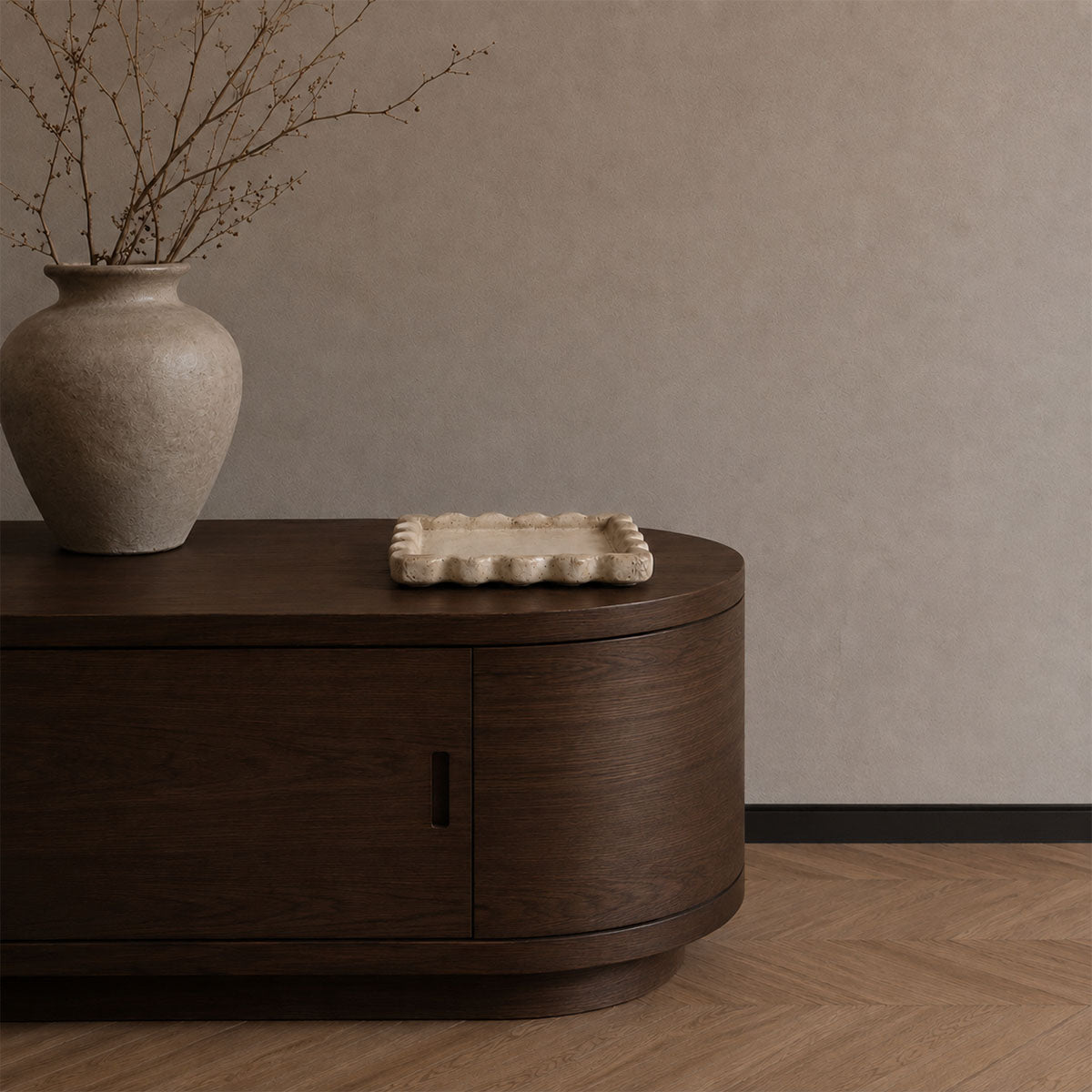 Kartel Dienblad Aardwerk - Beige - L 26 x B 26 x H 3 cm