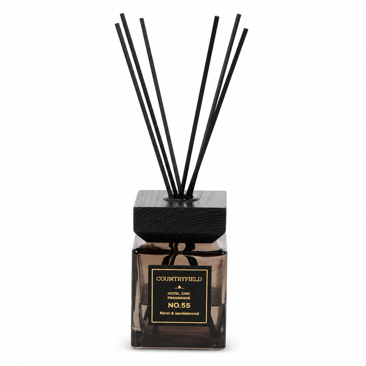 No.55 Geurstokje Antraciet - Floral & Sandalwood - 200 ml