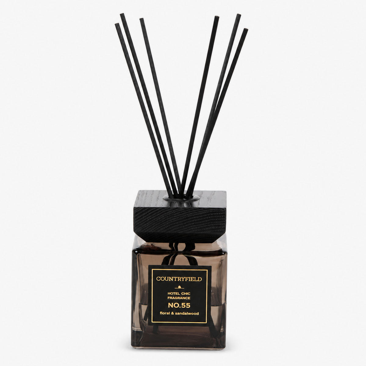 No.55 Geurstokje Antraciet - Floral & Sandalwood - 200 ml