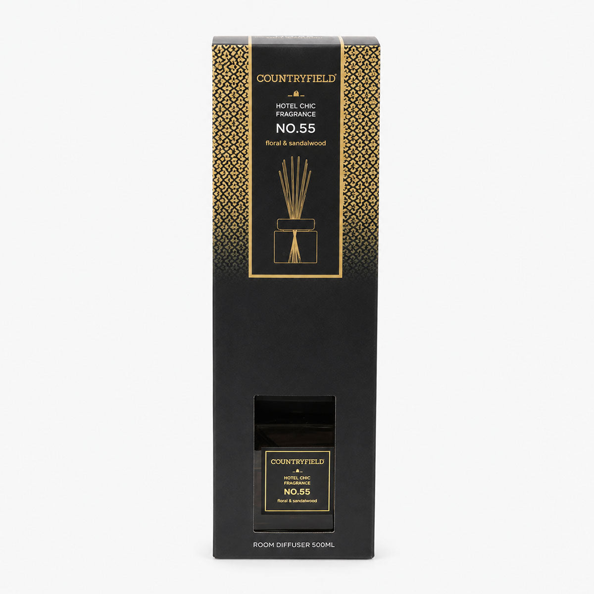 No.55 Geurstokje Antraciet - Floral & Sandalwood - 200 ml