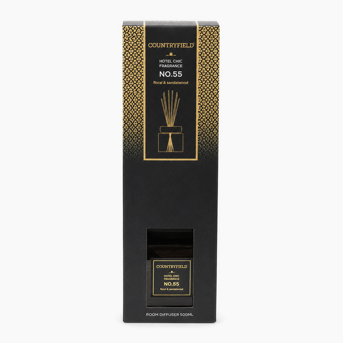 No.55 Geurstokjes Antraciet - Floral & Sandalwood - 200 ml