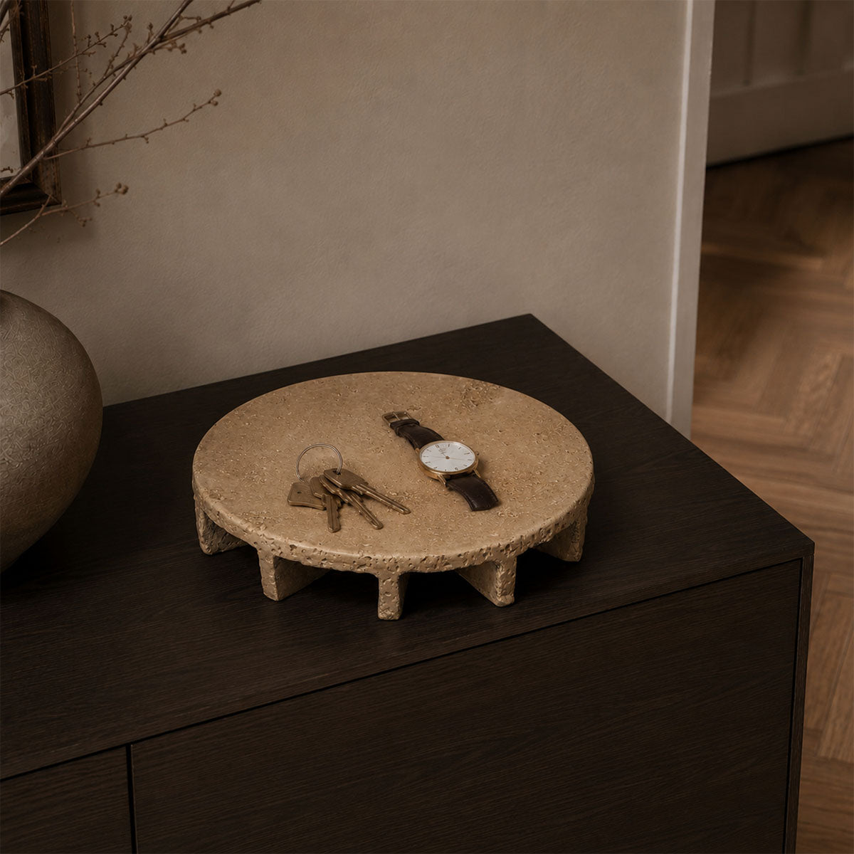 Ridge Plateau Aardewerk - Beige - ⌀ 29 cm