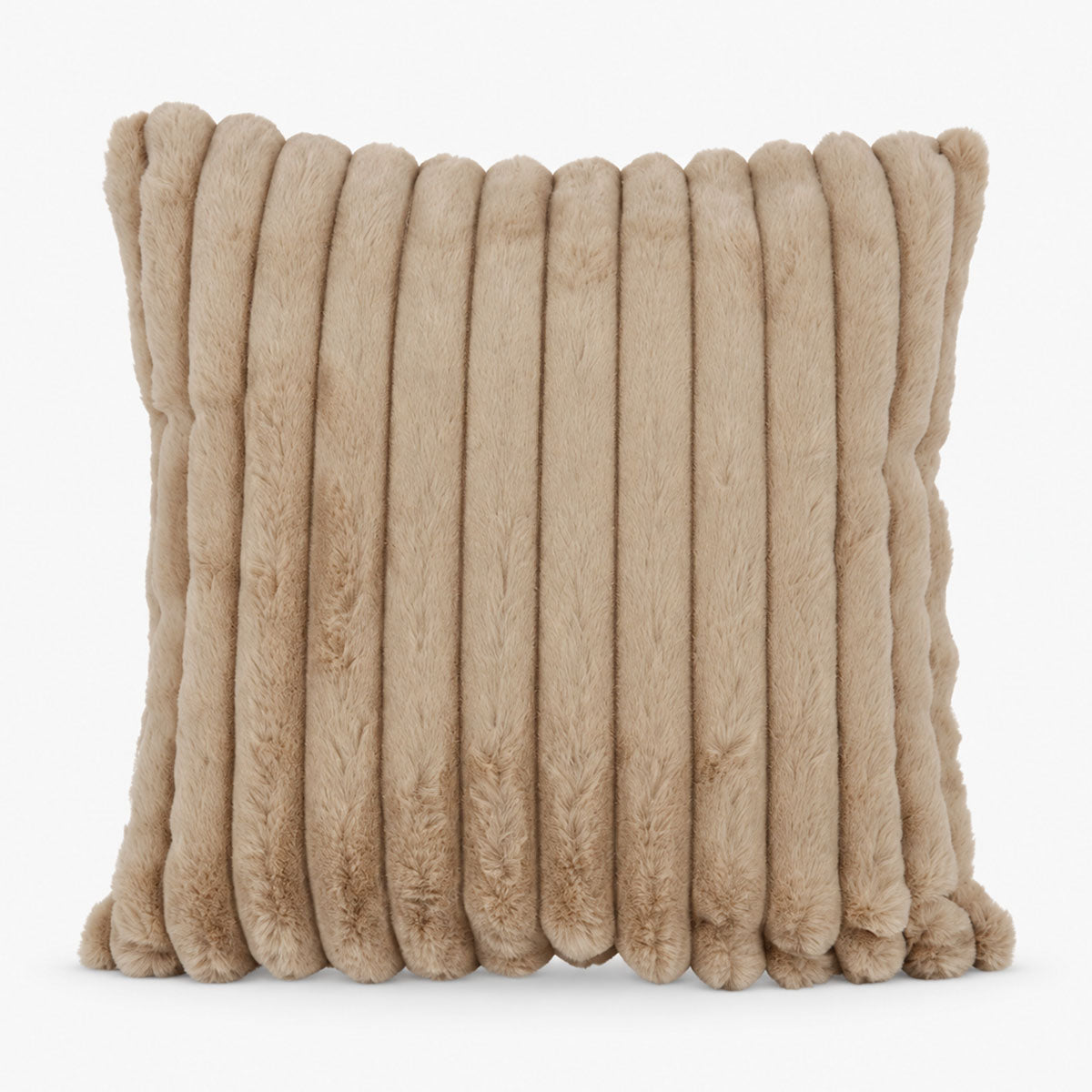 Cosy Sierkussen Ribbel Imitatiebont - Beige - L 45 x B 45 cm